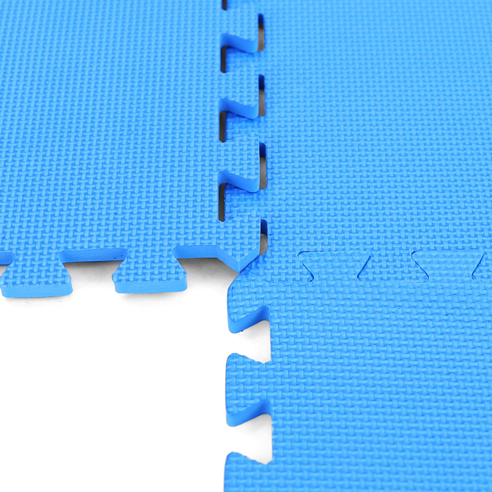 Sportvloer fitnessapparatuur - 50 x 50 cm - 8 stuks - blauw