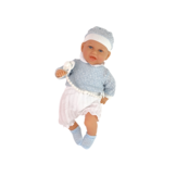 Babypop - 46 cm - fopspeen - blauw