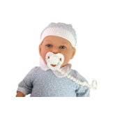 Babypop - 46 cm - fopspeen - blauw