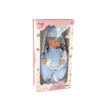 Babypop - 46 cm - sterren doekje - blauw