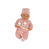 Babypop - 46 cm - fopspeen - rose