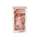 Babypop - 46 cm - fopspeen - rose