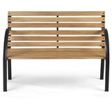 Parkbank met rugleuning 117,5 x 83 x 57 cm klassiek - gepoedercoat