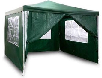 Luxe partytent - 3x3 meter - met wand & dakbekleding - groen