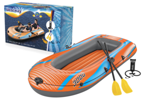 Bestway - opblaasbare rubberboot - roeispanen - 246x122 cm