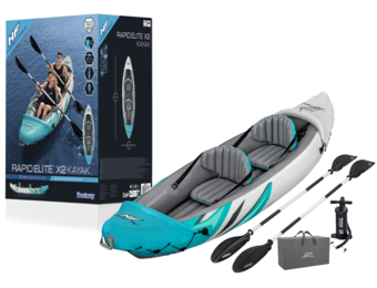 Bestway - opblaasbare kano - 312x98 cm - grijs