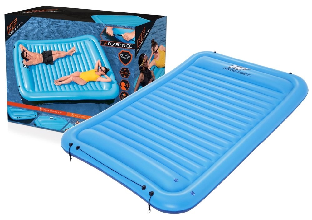 Bestway - luchtbed - met kussens - 290x191 cm - blauw