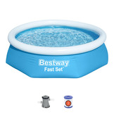 Bestway opblaasbare zwembad - met pomp en filter - 244x61 cm