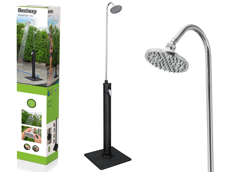 Bestway -  tuindouche - verstelbare watertemperatuur - zwart