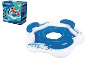 Bestway opblaasbare zwemband - rugleuning - 199x176 cm - blauw