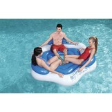 Bestway opblaasbare zwemband - rugleuning - 199x176 cm - blauw