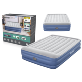 Bestway - luchtbed met ingebouwde pomp - 230x152x46 cm - blauw