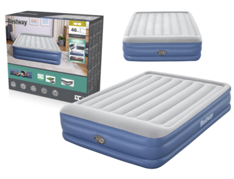 Bestway - luchtbed met ingebouwde pomp - 230x152x46 cm - blauw