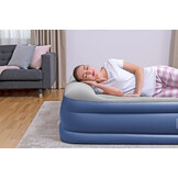 Bestway - luchtbed met ingebouwde pomp - 230x152x46 cm - blauw