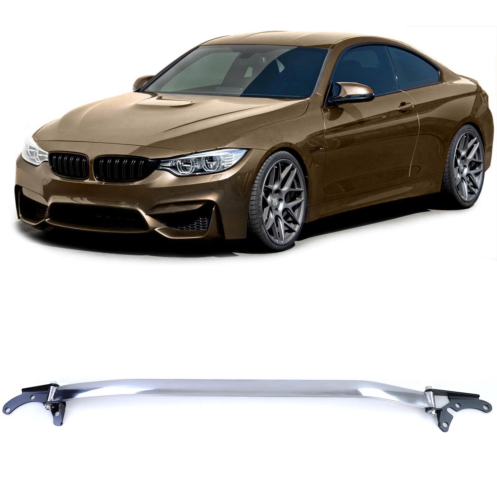 Aluminium veerpootbrug performance 3-delig passend voor BMW 4-serie F32 F33 F36 13-18