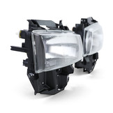 Koplampen H4 zwart rook paar geschikt voor VW Bus T4 Caravelle Multivan 96-03