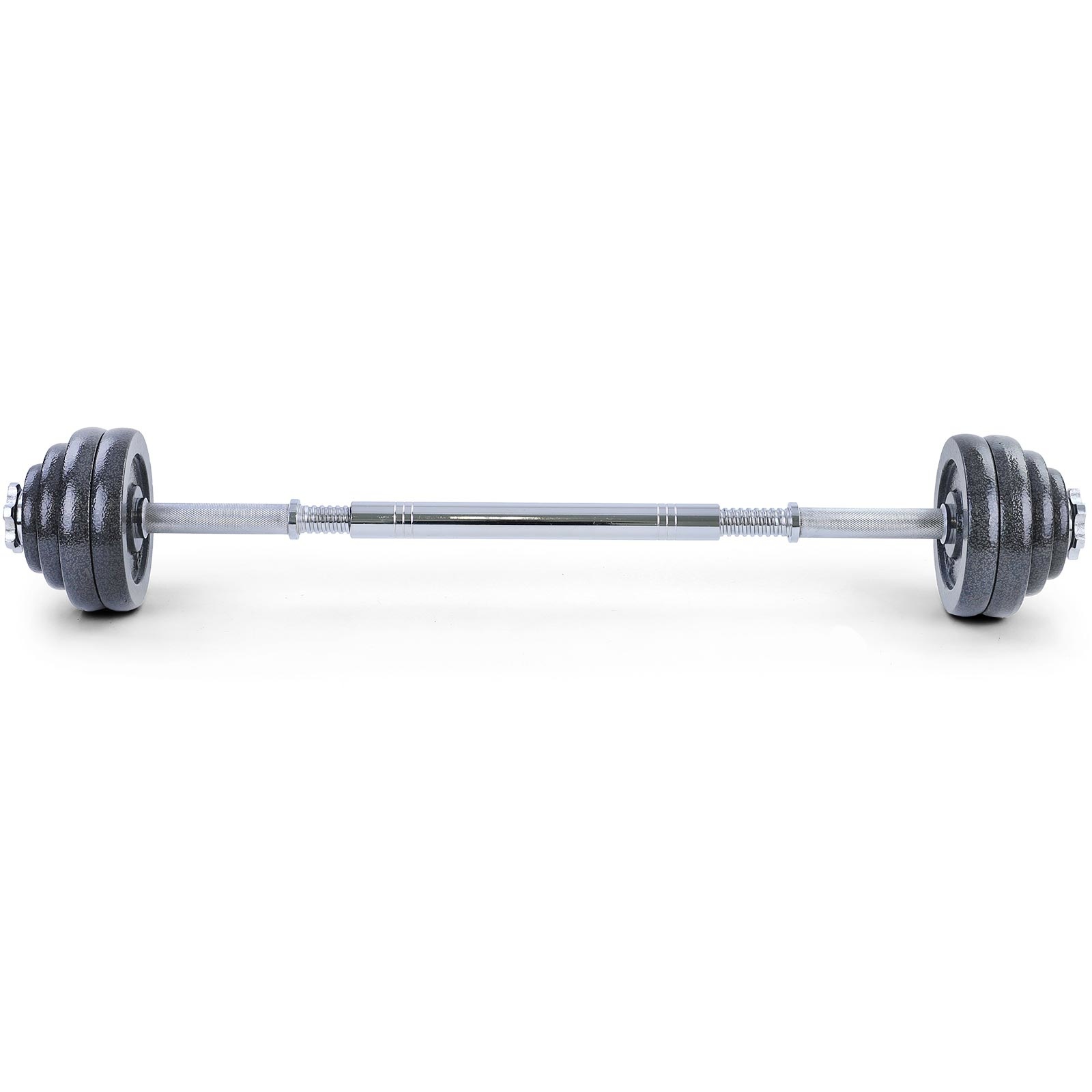 20 kg professionele dumbbell halterset zwart gietijzer
