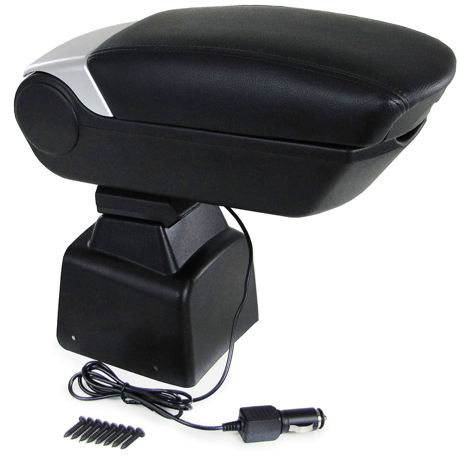 Armsteun middenconsole Exclusief met opbergvak en 2x USB voor Dacia Logan 04-12