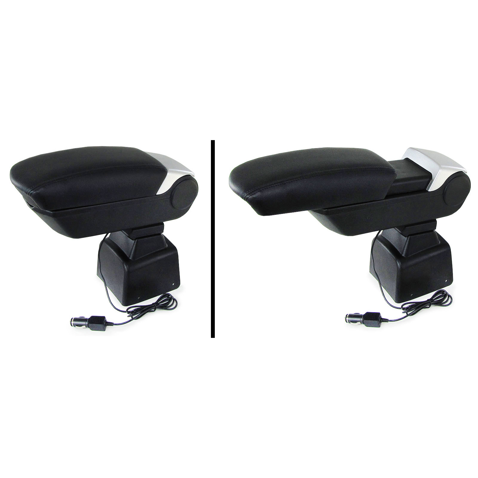 Armsteun middenconsole Exclusief met opbergvak en 2x USB voor Dacia Logan 04-12