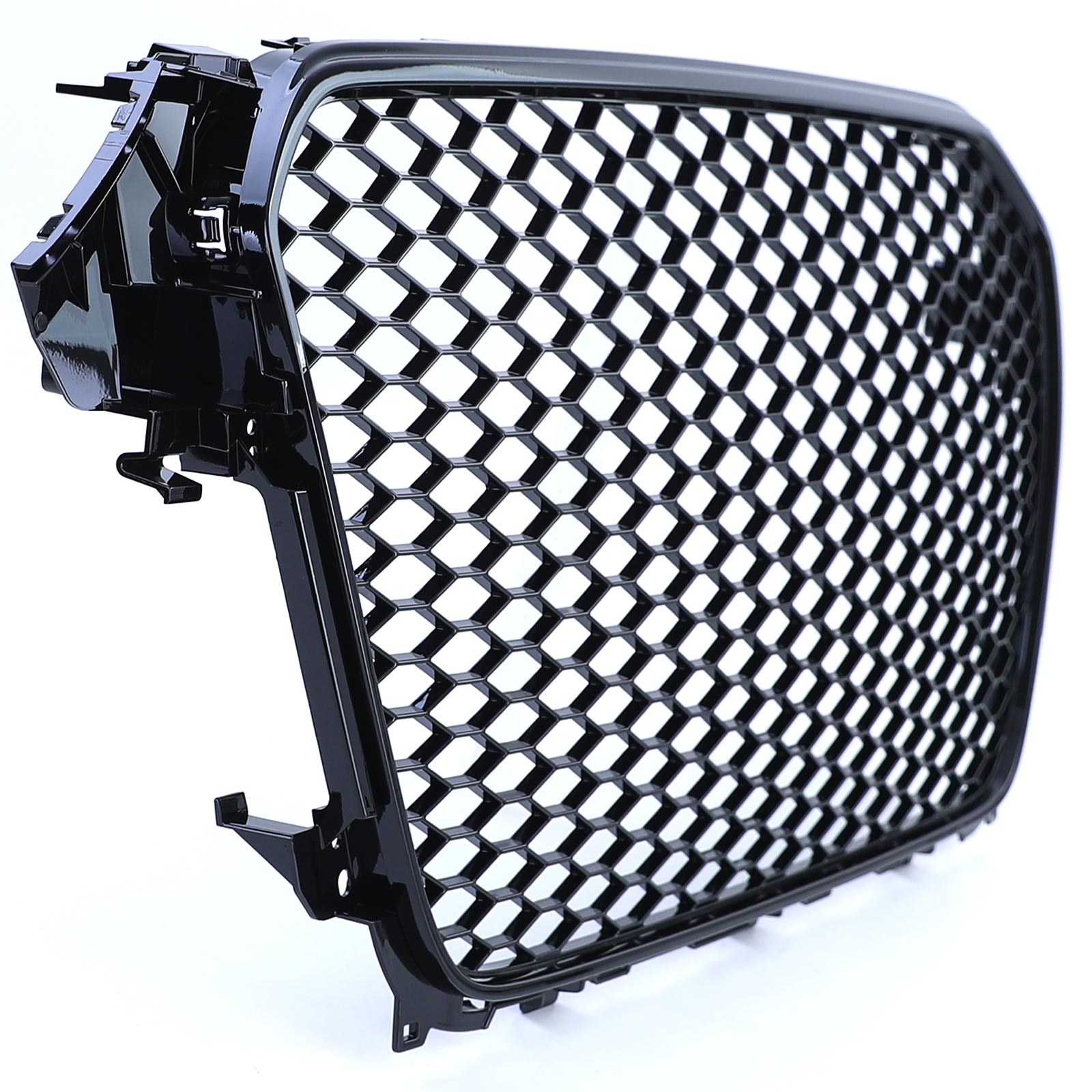 Honingraat grille zonder embleem zwart glans geschikt voor Audi A4 B8 8K Facelift 11-15