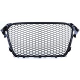 Honingraat grille zonder embleem zwart glans geschikt voor Audi A4 B8 8K Facelift 11-15
