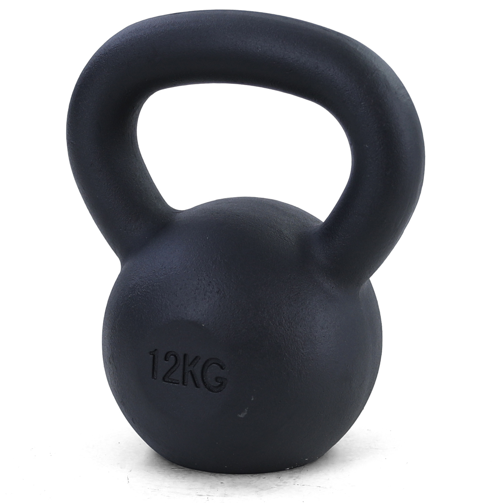 12 kg premium gietijzeren kettlebell swing dumbbell zwart