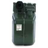10L metalen jerrycan benzine diesel reserve met vulhals Groen