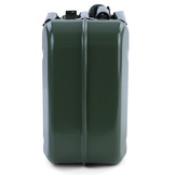 10L metalen jerrycan benzine diesel reserve met vulhals Groen