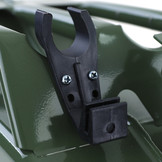 10L metalen jerrycan benzine diesel reserve met vulhals Groen