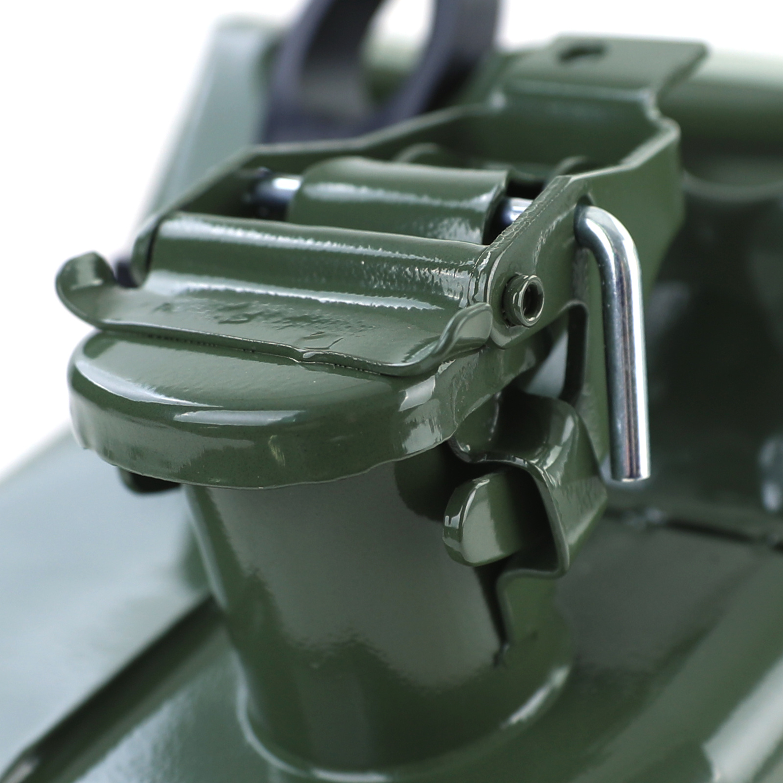 10L metalen jerrycan benzine diesel reserve met vulhals Groen