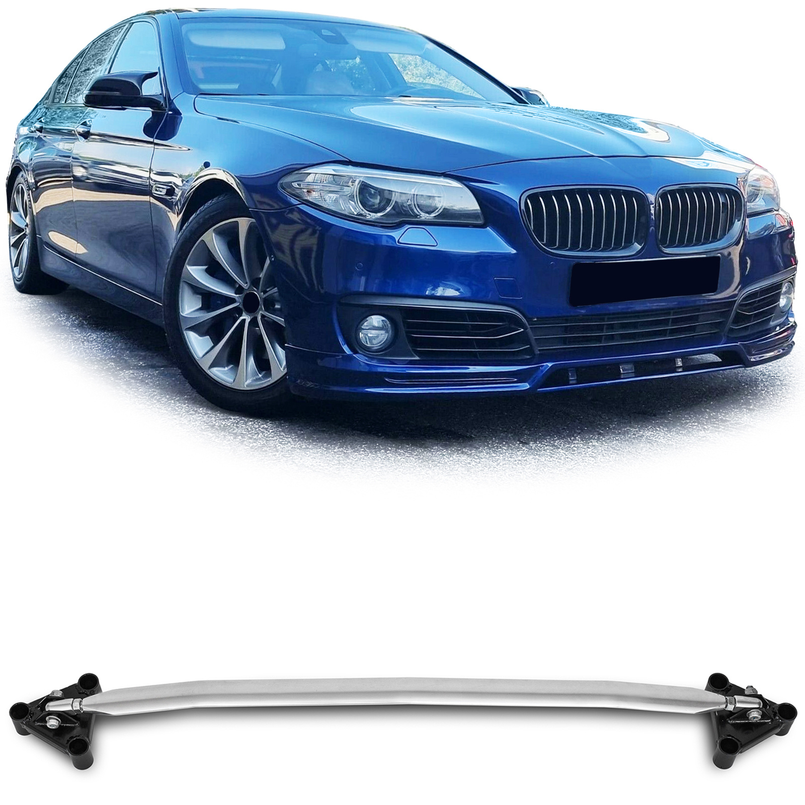 Aluminium veerpootbrug gepolijst passend voor BMW 5 serie F10 F11 F18 4 en 6 cil vanaf 10