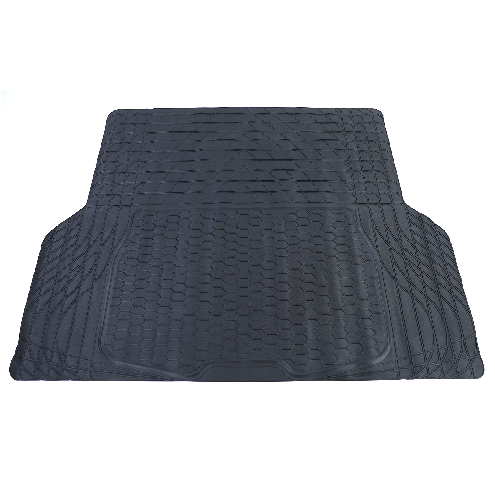 Kofferbakmat PVC Rubber Bescherming Universeel Op Maat Zwart 108x140cm