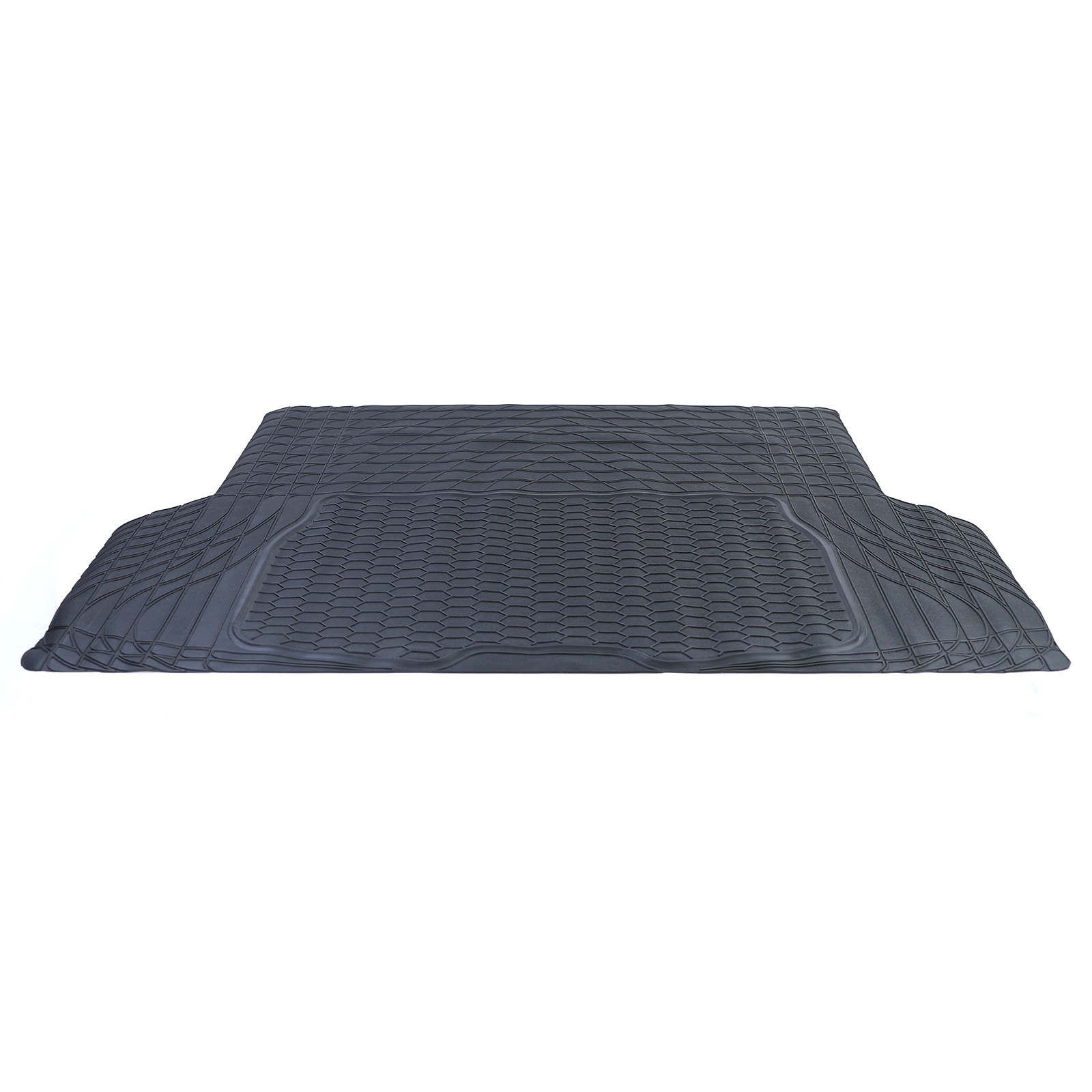 Kofferbakmat PVC Rubber Bescherming Universeel Op Maat Zwart 108x140cm
