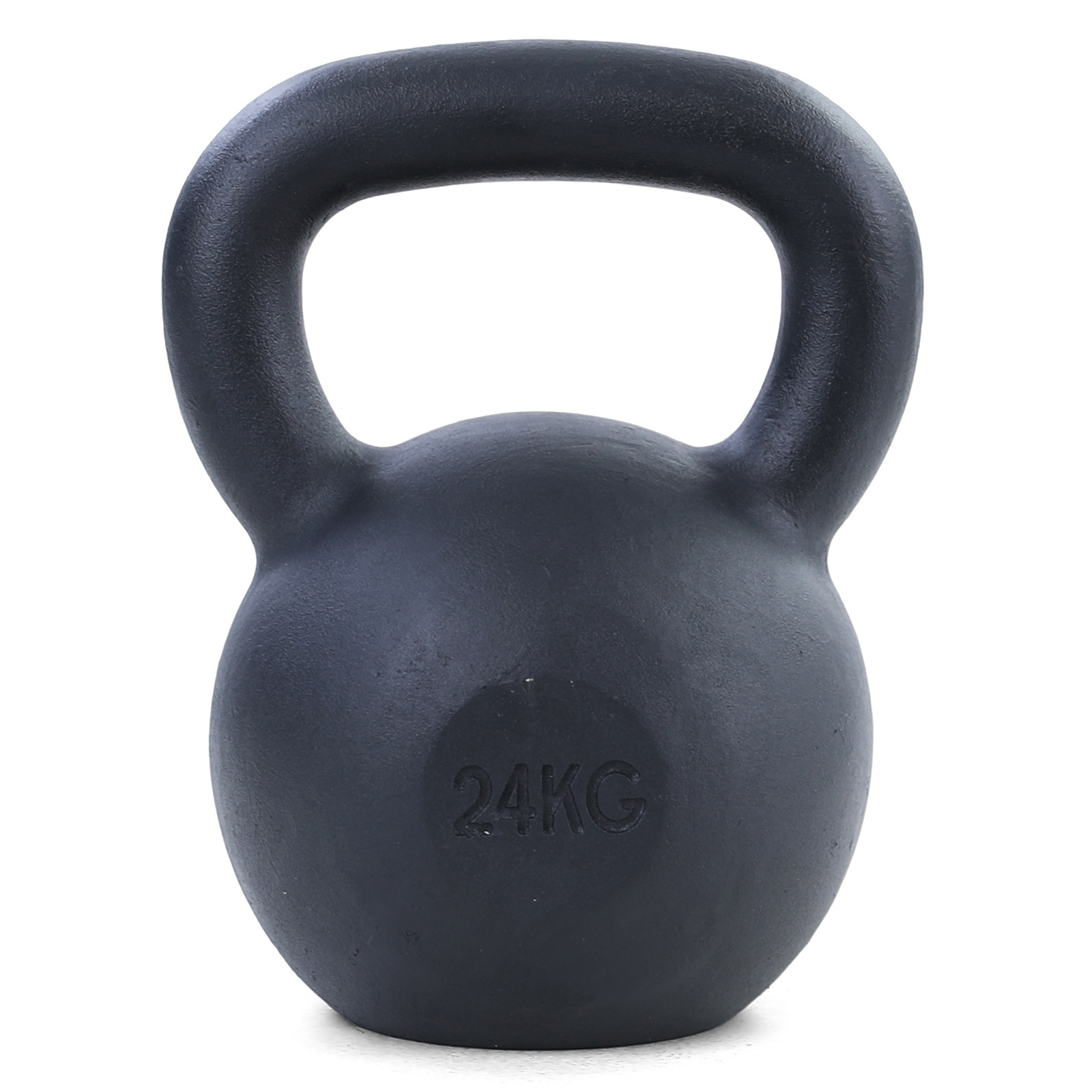 24 kg premium gietijzeren kettlebell swing dumbbell zwart