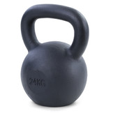24 kg premium gietijzeren kettlebell swing dumbbell zwart