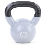 12 kg Kettlebell Kettlebell Swing Halter Gietijzer Zwart Vinyl Grijs