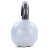 12 kg Kettlebell Kettlebell Swing Halter Gietijzer Zwart Vinyl Grijs