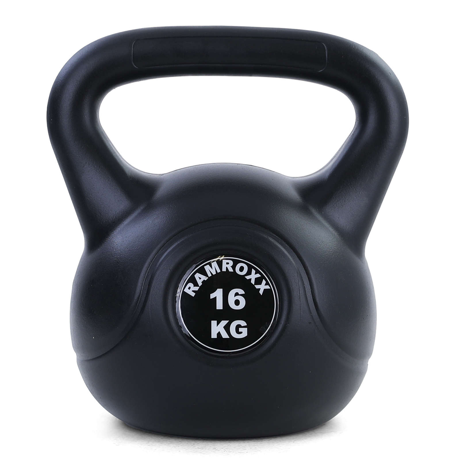 16 kg vinyl kettlebell swing dumbbell zwart