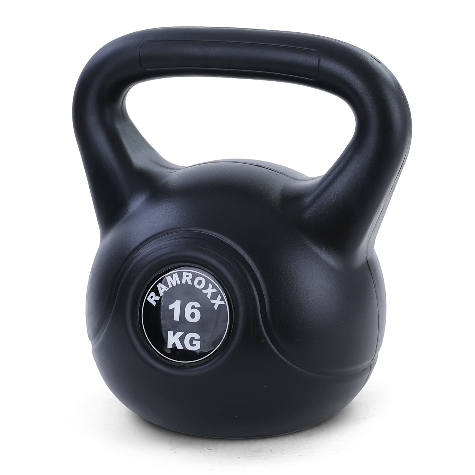 16 kg vinyl kettlebell swing dumbbell zwart