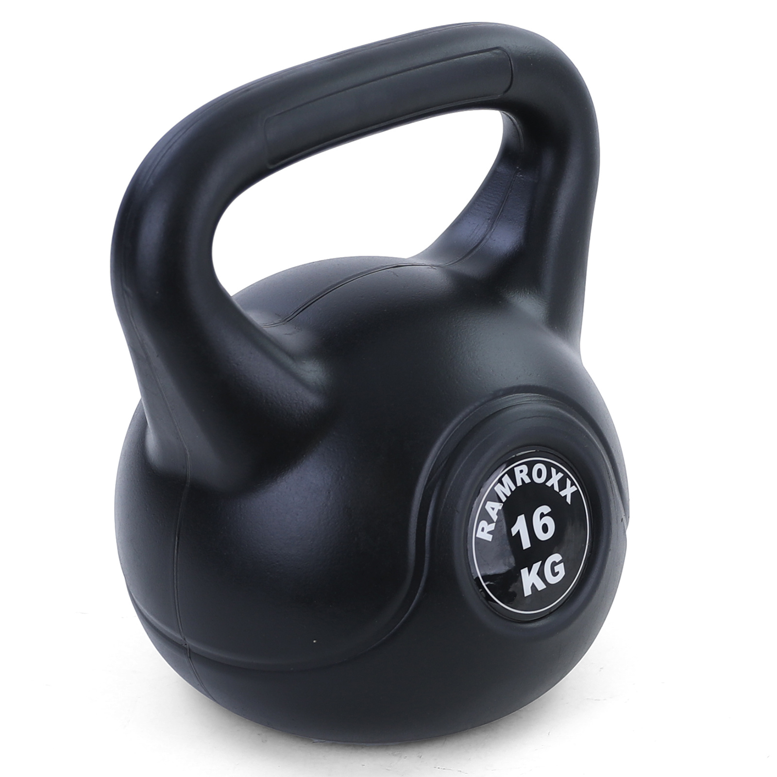 16 kg vinyl kettlebell swing dumbbell zwart