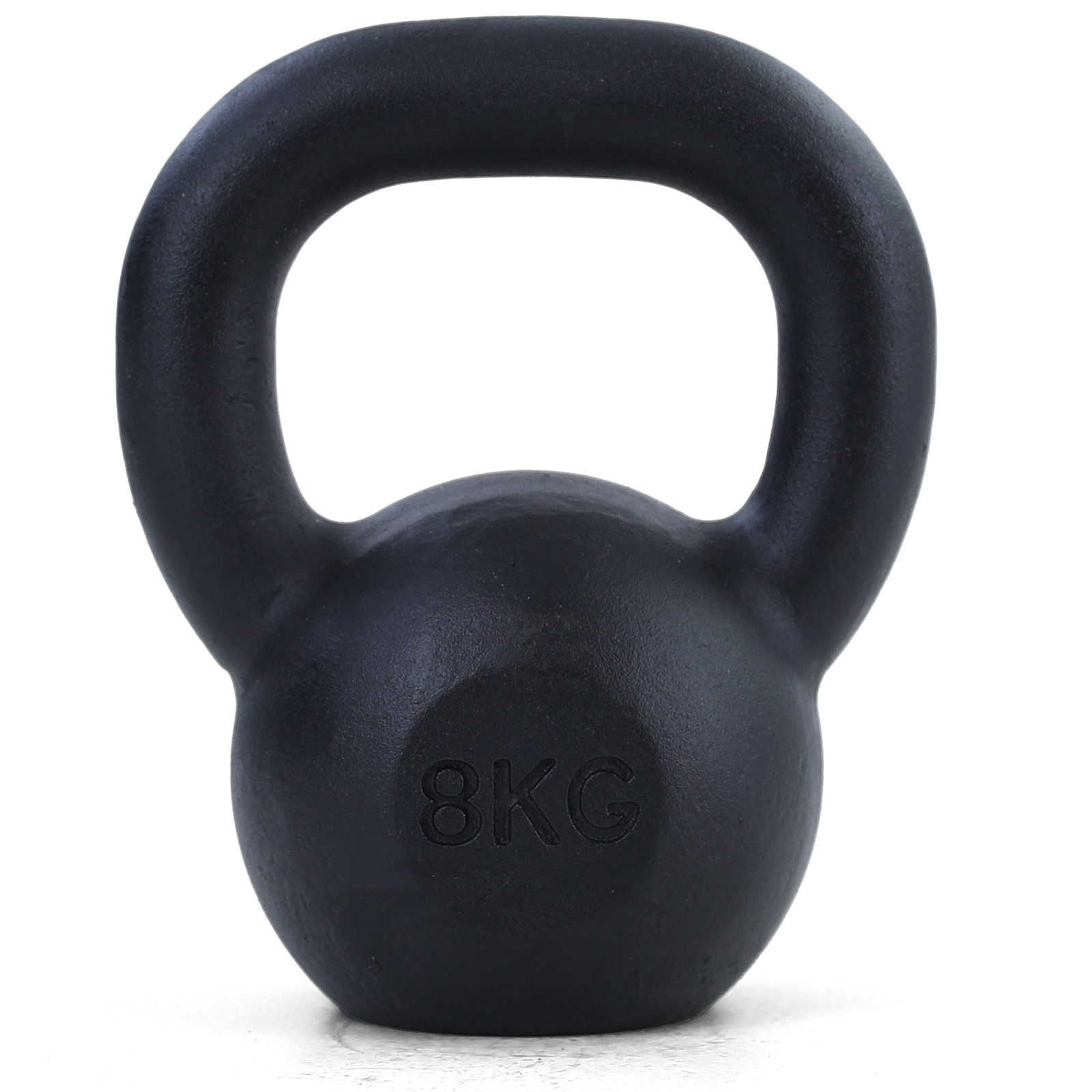 8 kg premium gietijzeren kettlebell swing dumbbell zwart