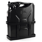 Jerrycanhouder Zwarte jerrycanhouder voor 20L metalen jerrycan, afsluitbaar