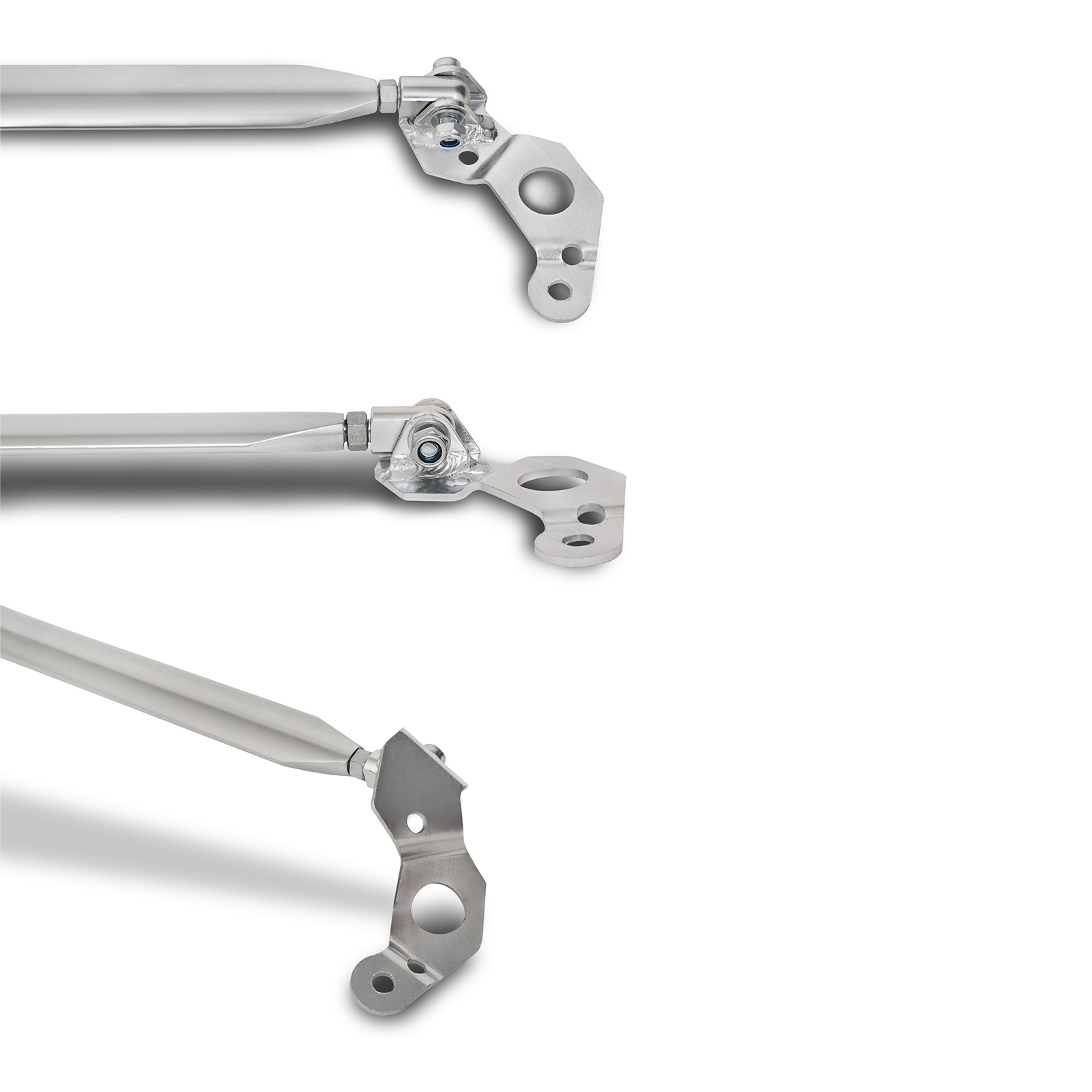 Aluminium veerpootbrug voor gepolijst passend voor BMW 1 Serie E81 E82 E87 benzine vanaf 04
