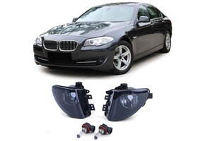 Mistlampen H8 zwart smoke paar passend voor 5 serie BMW F10 F11 10-13