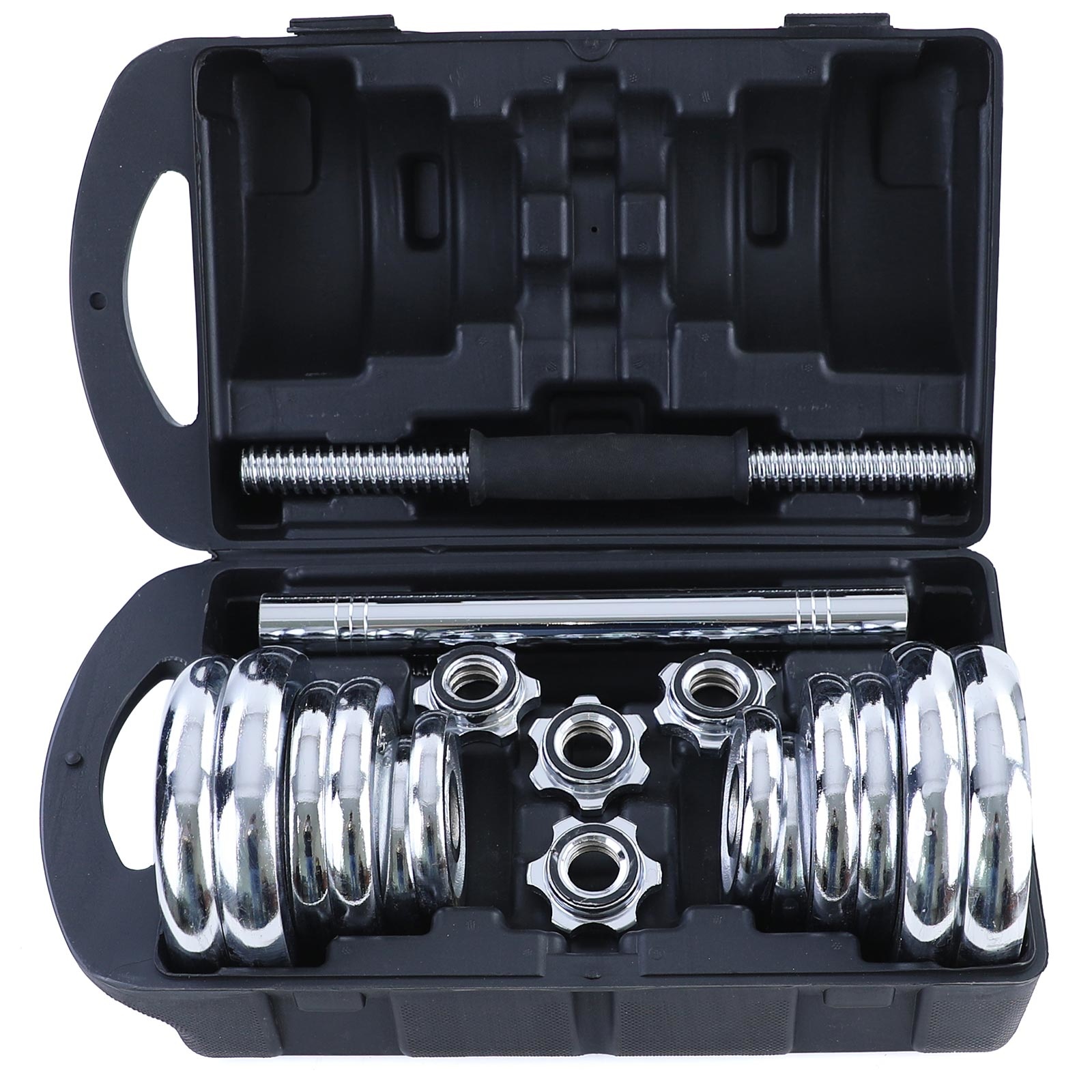 20 kg professionele dumbbell halterset chroom gietijzer