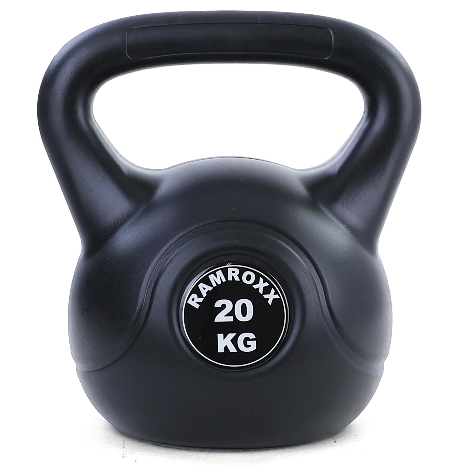 20 kg vinyl kettlebell swing dumbbell zwart