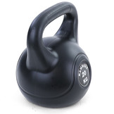 20 kg vinyl kettlebell swing dumbbell zwart