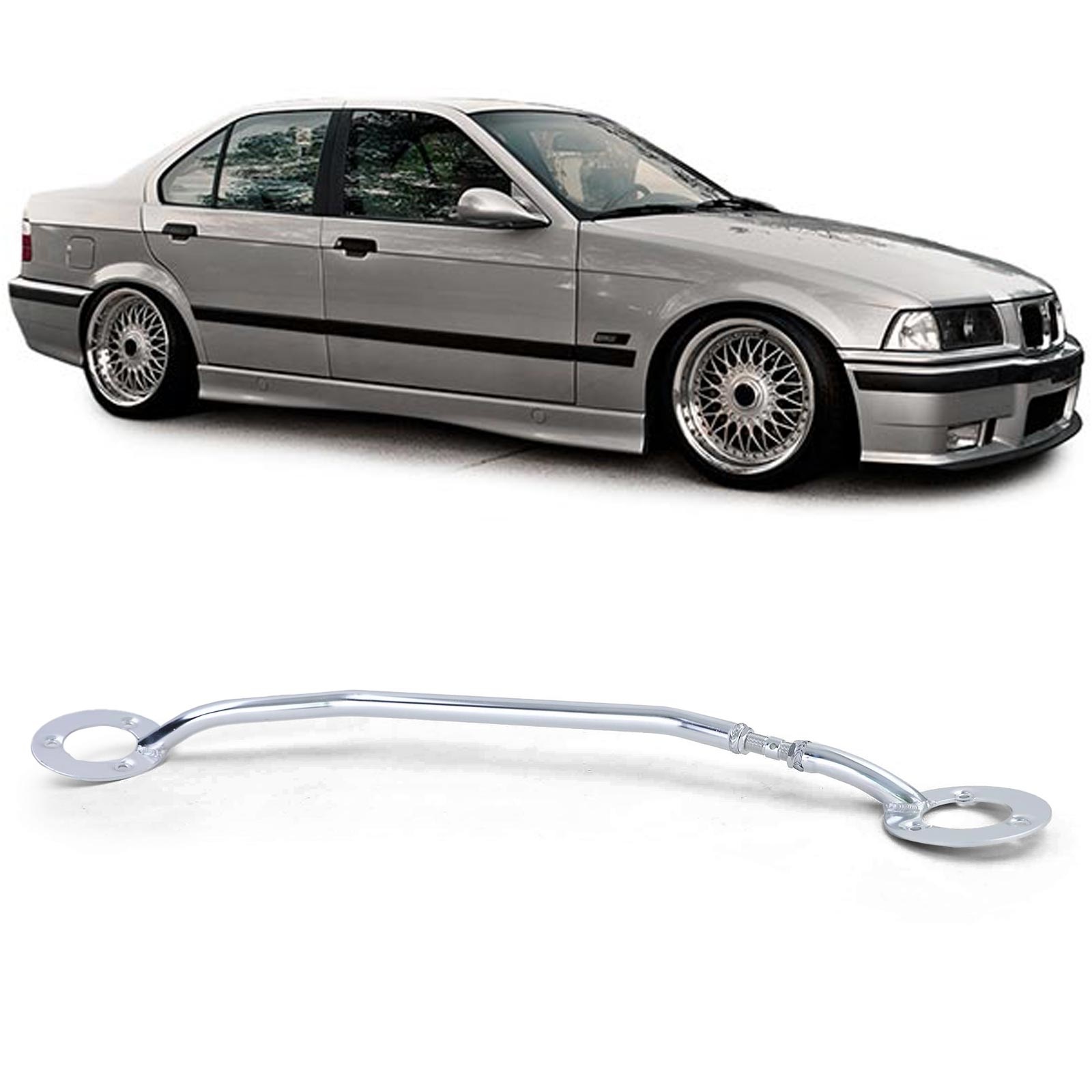 Aluminium veerpootbrug voor verstelbaar passend voor BMW 3 Serie E36 316i 318i M43 94-