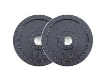 20kg 2x10kg Olympische Halterschijven Gietijzer Zwart 50mm