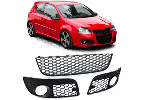 Honingraat grille bumper set voor VW Golf 5 GTI 04-09